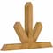 Ekena Millwork Saratoga Rough Sawn Timber Gable Bracket, Western Red Cedar, 48"W x 32"H x 4"D x 4"F, 16/12 Pitch GBW048X32X0404SAR00RWR - alternate 3
